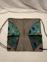Load image into Gallery viewer, Minecraft Drawstring panel Backpack