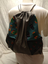 Load image into Gallery viewer, Minecraft Drawstring panel Backpack