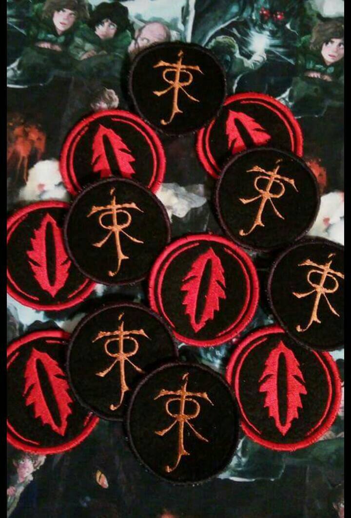 Sign of Sauron Iron-on Patch Application for All Fabrics Lotr 