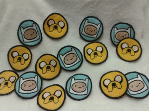 Adventure Time! Finn and Jake patches (Inspired by source material)