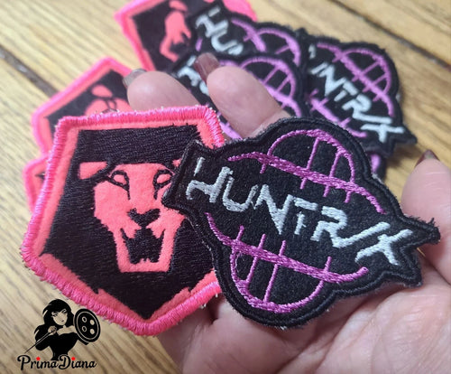 Huntrix and Saja Boys logo patches (Inspired by source material)