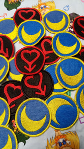 Sailor Moon and Sailor Mars patches