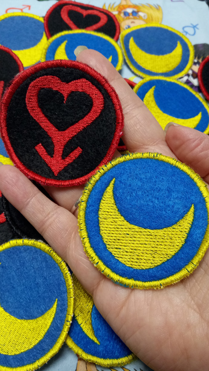 Sailor Moon and Sailor Mars patches