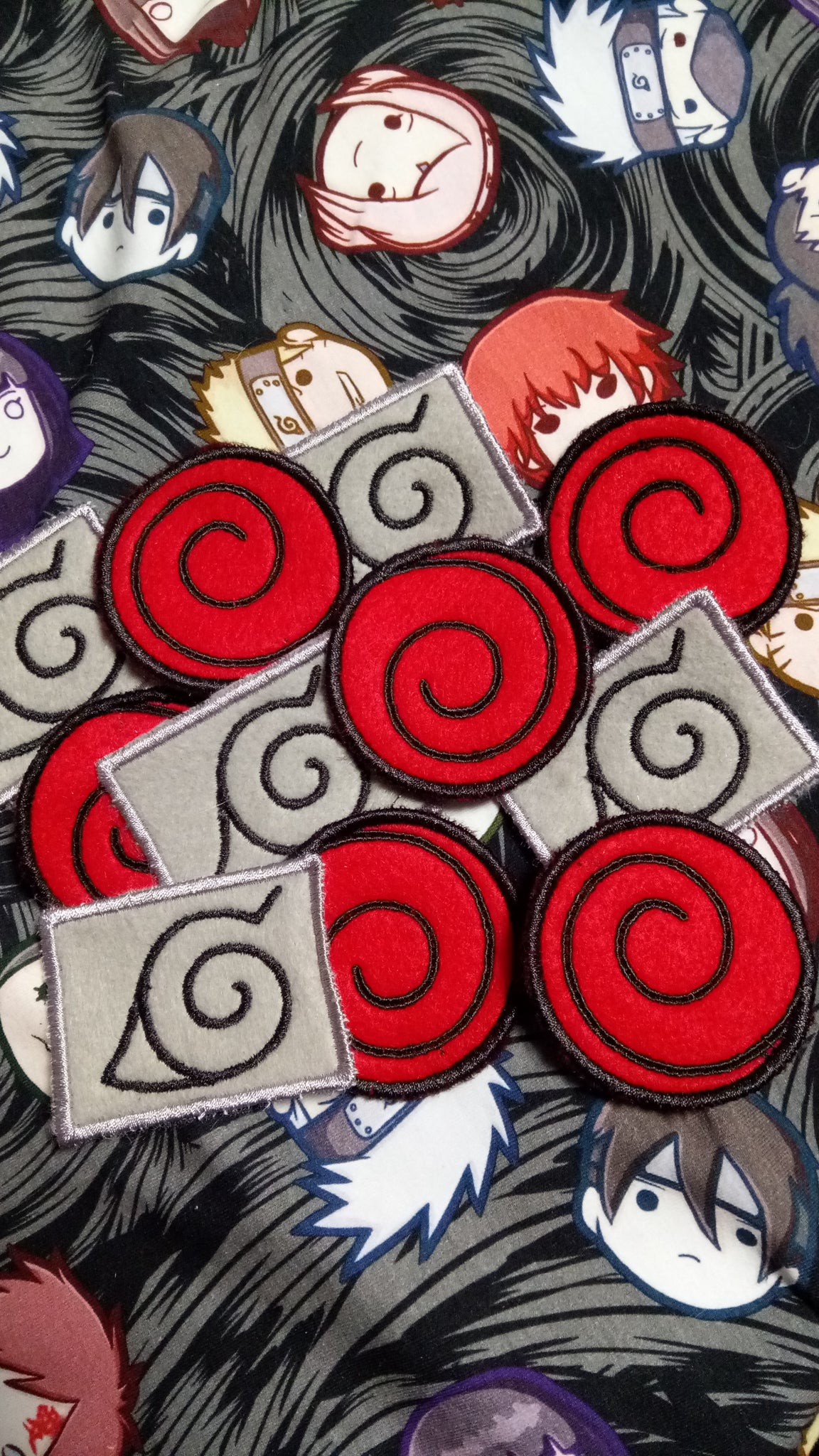 Fifth Kazekage Gaara Anime Naruto Embroidered Iron-on / Velcro Patch