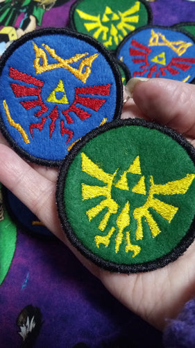 LoZ Hyrule warriors and Royal Family Crest patches