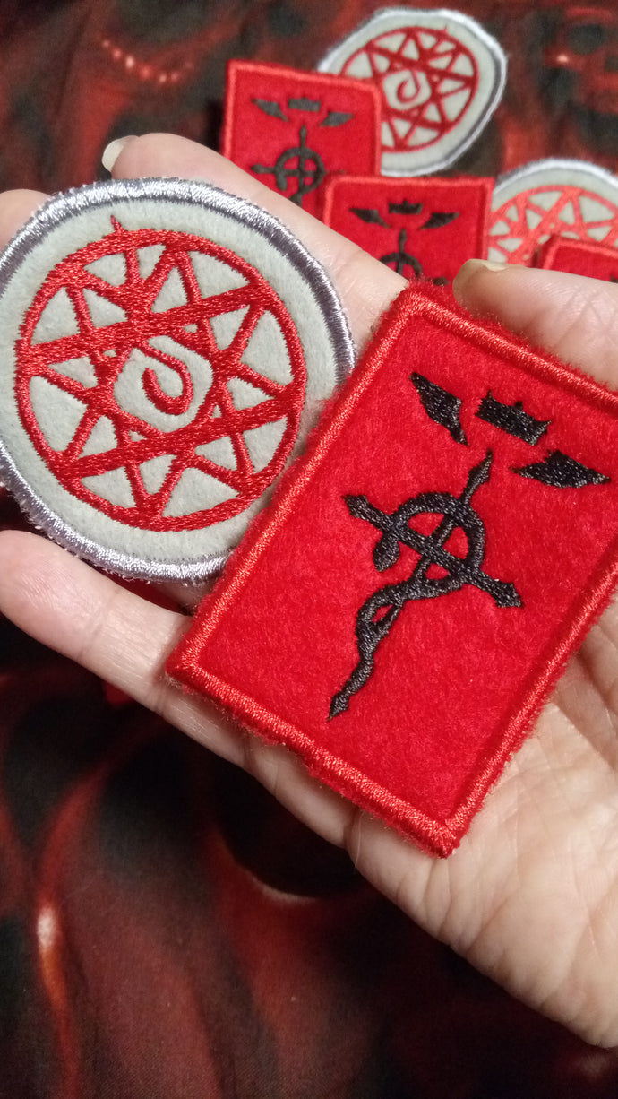 Full metal alchemist patches (Inspired by source material)