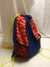 Load image into Gallery viewer, Wonder Woman Drawstring panel Backpack