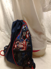 Load image into Gallery viewer, Captain America Drawstring panel Backpack