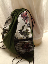 Load image into Gallery viewer, Halo Drawstring panel Backpack
