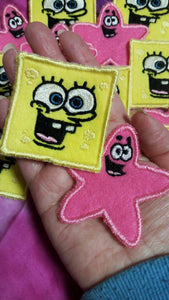 SpongeBob and Patrick patches (inspired by source material)