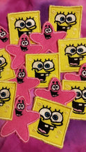 Load image into Gallery viewer, SpongeBob and Patrick patches (inspired by source material)