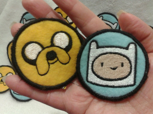 Adventure Time! Finn and Jake patches (Inspired by source material)
